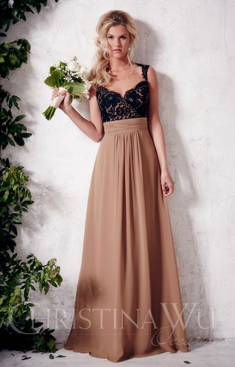 Two Toned Bridesmaid Dresses - Formal Prom Wedding Two Toned ...