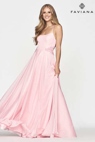 A-line Hot Pink Tulle Prom Dresses Long Off-Shoulder Formal Evening Dr –  DressTok.co.uk